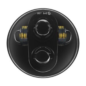 5 3/4" LED Blackout Headlight for Harley® Sportster, Dyna, Softail & Indian Motorcycles®