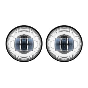 Chrome 4.5" LED Auxiliary Passing Lamps for Harley® & Indian®
