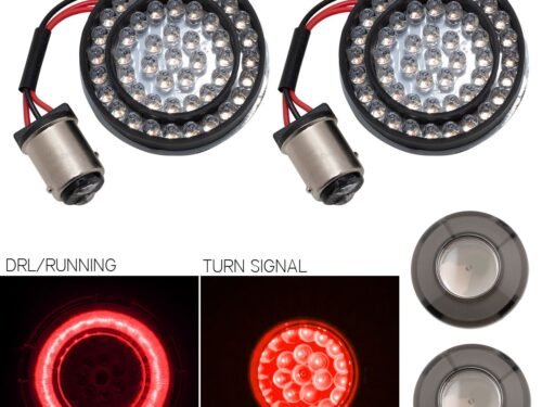 HOGWORKZ® HALOMAKER® LED Rear Turn Signals for Harley-Davidson® | 1157 Base, Bullet Lens
