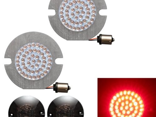 HOGWORKZ® LED Rear Turn Signals for Harley-Davidson® | 1156 Base, Flat Lens