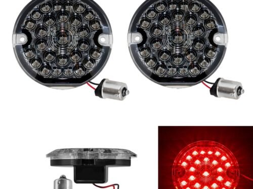 HOGWORKZ® Pro Grid LED Rear Turn Signals for Harley-Davidson® | 1156 Base, Flat Lens