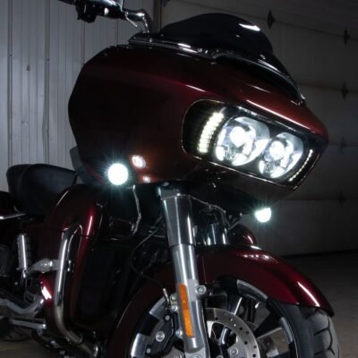 Visionz LED Turn Signal / DRL Vent Inserts for Harley® Road Glide '15-'25 | Black