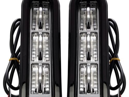 HW307020 LED Saddlebag Filler Inserts (Run/Brake) in Black for Harley® Touring '14-'25