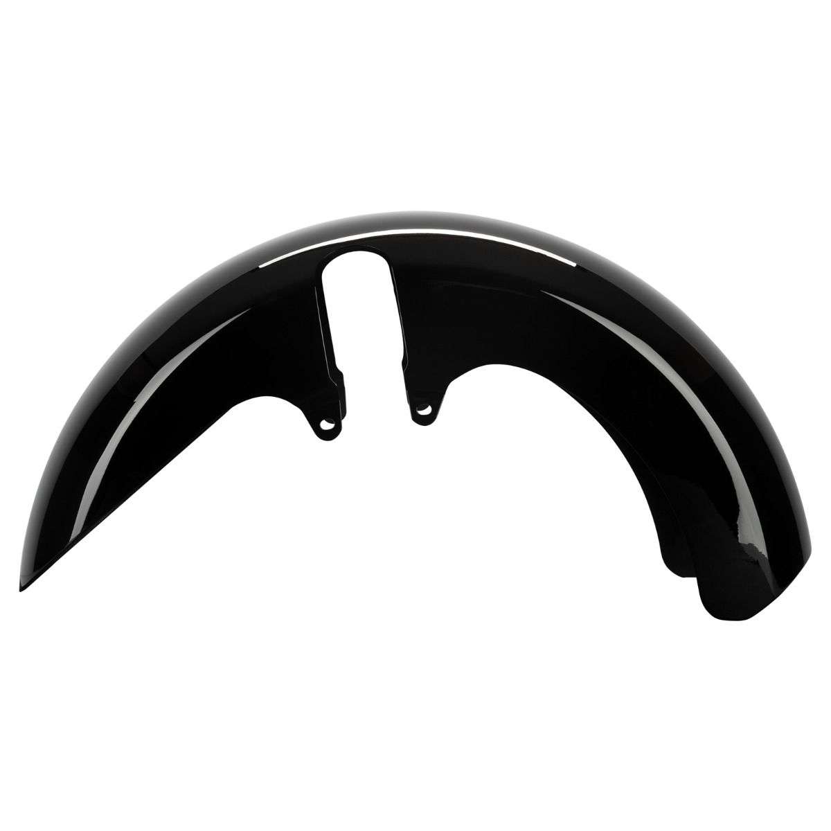 Vivid Black 18" Fusion Wide Fat Tire Front Fender for Harley® Touring '96-'25