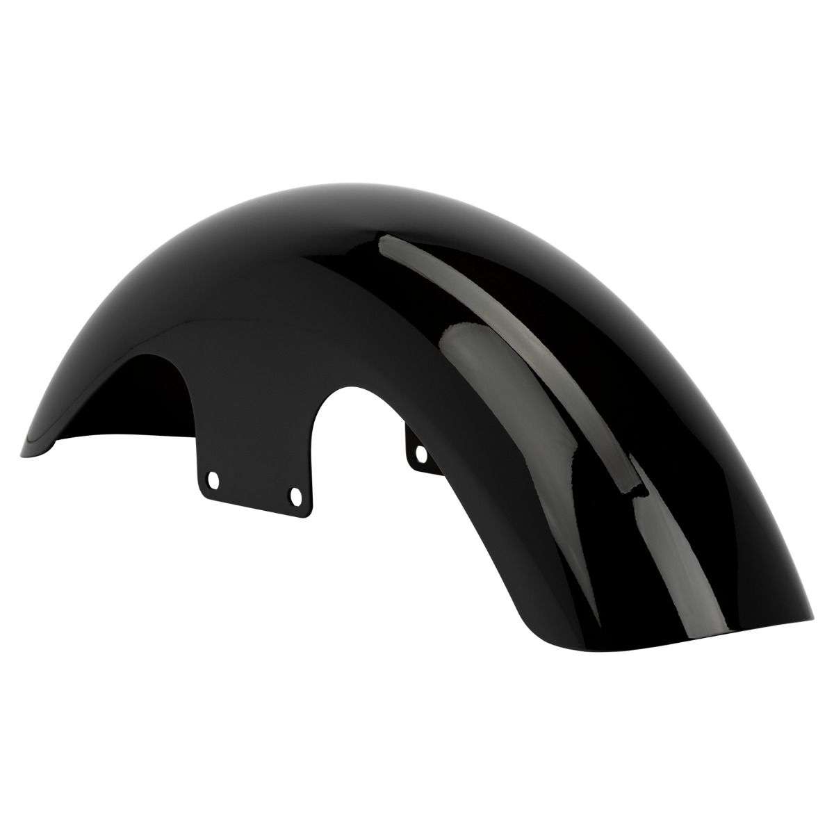 Vivid Black 21" Mid-Length Front Fender for Harley® Touring '96-'25