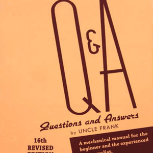 MANUALE DI MANUTENZIONE Q&A BY UNCLE FRANK