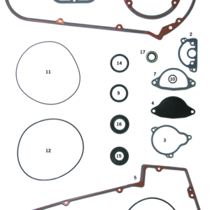 GUARNIZIONI, O-RING E PARAOLI PER PRIMARIA IN ALLUMINIO BIG TWIN 4 MARCE 1965-1986