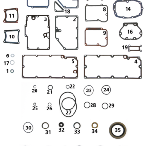 GUARNIZIONI, PARAOLI E O-RING PER BIG TWIN 5 MARCE