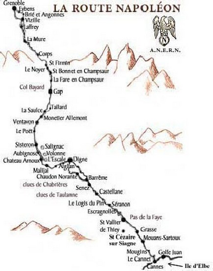 Route Napoléon, Francia
